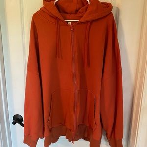 NAP Oversized Zip Up Hoodie
